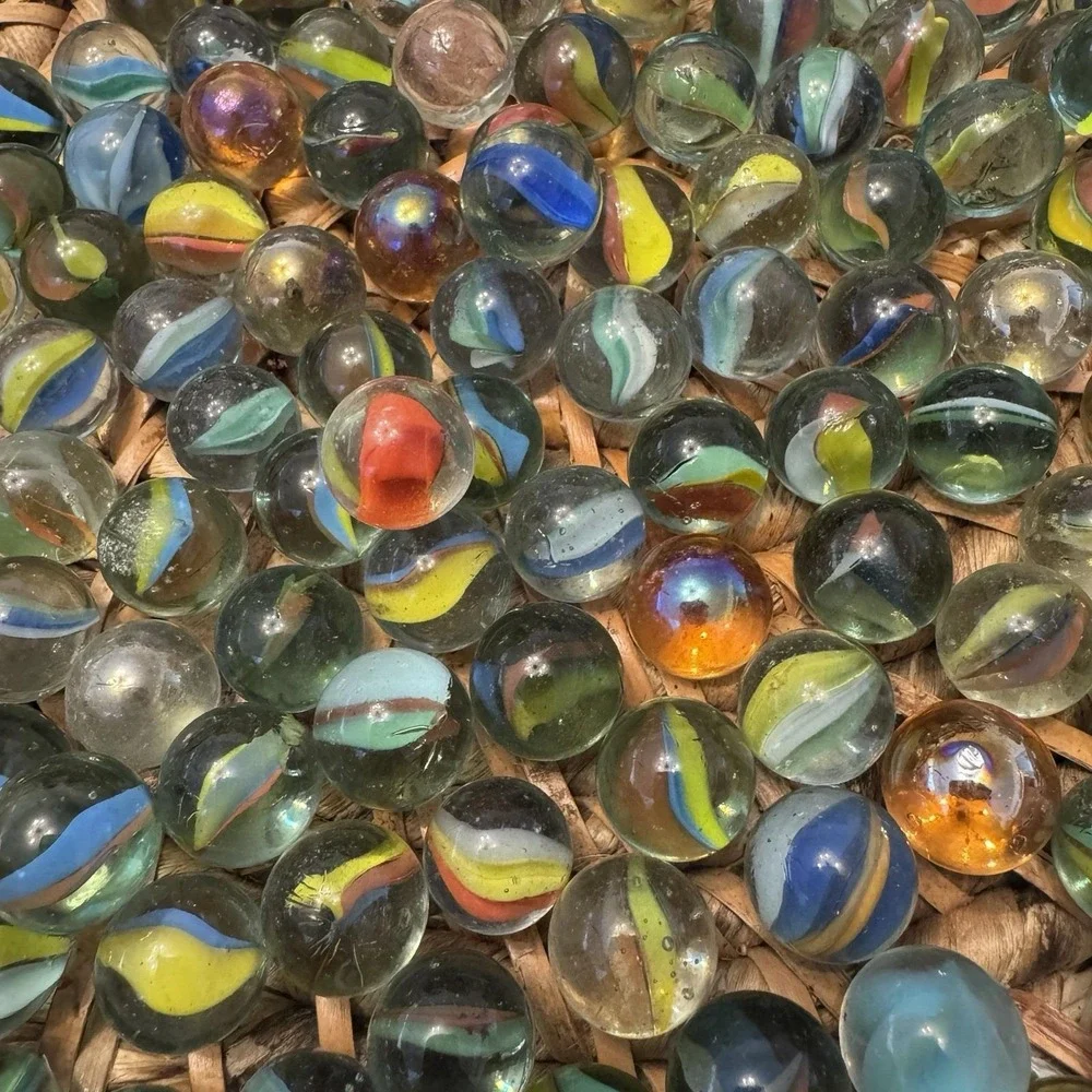 Vintage Cat Eye Mixture Collectible Game Colorful‎ Lot Of Marbles 250 Total